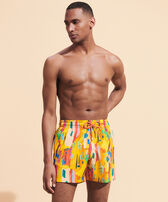Men Stretch Swim Trunks Sunny Streets Sun front worn view