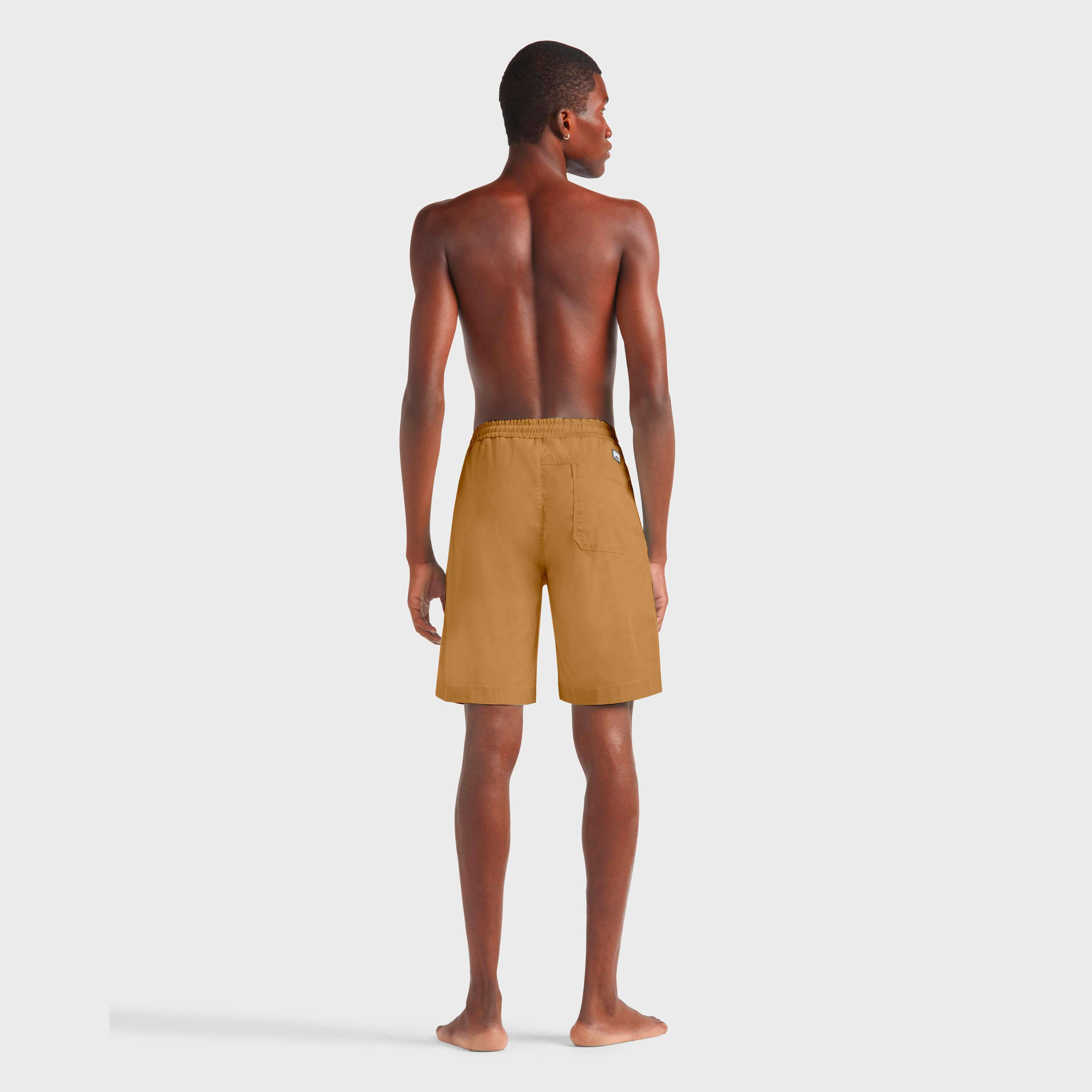 【BAON】Dudupe Color Cotton Bermuda Pants Stretch cotton chino-style bermuda shorts verde militare