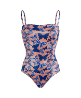 Maillot de bain une pièce bustier femme Disco Butterfly Blush vue de face
