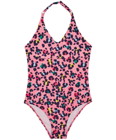 女童 Turtles Leopard 连体泳衣 Candy 正面图