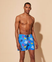 Men Swim Trunks Ronde Des Tortues Multicolore Earthenware front worn view