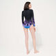Costume intero donna rash guard a maniche lunghe Hot Rod 360° - Vilebrequin x Sylvie Fleury Nero dettagli vista 1