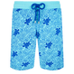 Bañador elástico largo con estampado Turtles Splash para hombre Lazulii blue vista frontal