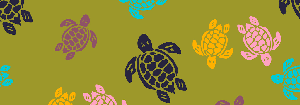 Calze bambino Rondes des Tortues Multicolores - Vilebrequin x Falke Acqua stampe