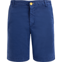 Solid Bermudashorts aus Tencel-Satin für Herren Ultramarin blau Vorderansicht