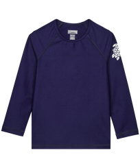 T-shirt Anti UV Unisexe Uni Bleu marine vue de face