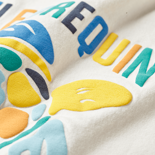 Camiseta con estampado Placed Multicolore Turtles para niño Off white detalles vista 1