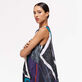 Women Sleeveless Maxi Dress Envoûtement - Vilebrequin x Deux Femmes Noires Purple blue details view 3
