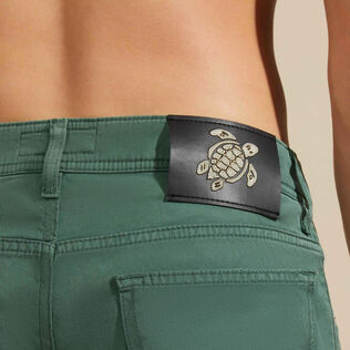 Herrenhose aus Tencel-Gabardine im 5-Taschen-Design Pine Details Ansicht 2
