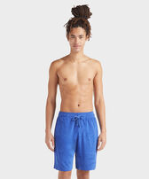 Bermudas de felpa de color liso unisex Marrakech vista frontal desgastada