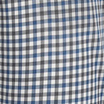 Costume da bagno uomo in lana Carreaux - Vilebrequin x The Woolmark Company Grey/blue stampe