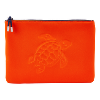 Zipped Turtle Beach Pouch Rust front view