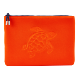 Zipped Turtle Beach Pouch Rust front view