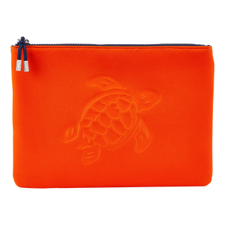 Zipped Turtle Beach Pouch Neoprene Rust front view