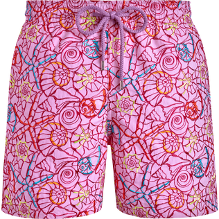 Men Swim Shorts Embroidered Noumea Sea - Limited Edition Marshmallow front view