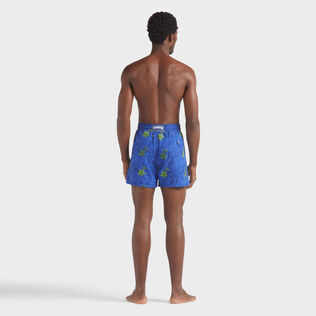Men Swim Trunks Embroidered Flowers - Limited Edition Marrakech back worn view