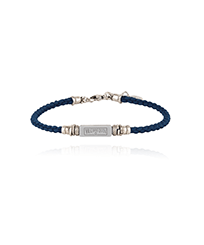 Sailor Cord Armband für Herren – Vilebrequin x Gas Bijoux Silber Vorderansicht