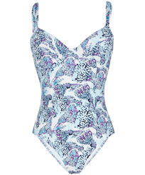 Isadora Fish Badeanzug für Damen Weiss Vorderansicht