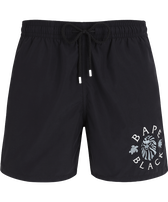 Bañador con logotipo bordado para hombre de Vilebrequin x BAPE® BLACK Negro vista frontal