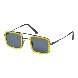 White Tulipwood Sonnenbrille für Damen und Herren – VBQ x Shelter Sunflower Rückansicht