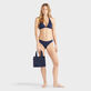 Women Turtle Monogram Bikini Look  front view