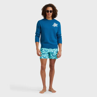 Pantaloncini mare uomo Whales Celadon dettagli vista 1
