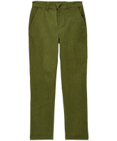 Boys Chino Pants Solid Caqui vista frontal