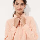 Women Linen Shirt Dress Solid Candy details view 3