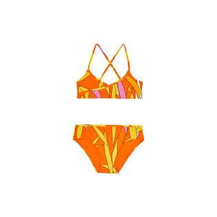 Madrague Bikini-Set für Mädchen Apricot Vorderansicht