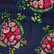 Men Stretch Long Swim Trunks Provencal Turtles Navy 