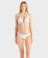 Women Bikini Bottom Mini Brief Herbier Off white front worn view