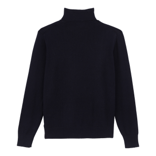 Men Cotton and Cashmere Turtleneck Pullover