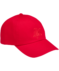Unisex Cap Solid Poppy red front view