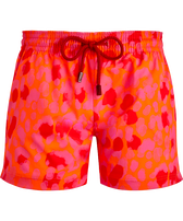 Bañador con estampado New Leopard para mujer Albaricoque vista frontal