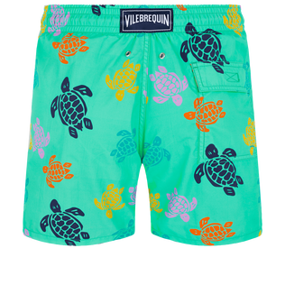 Maillot de bain homme Ronde des Tortues Multicolore Nenuphar vue de dos