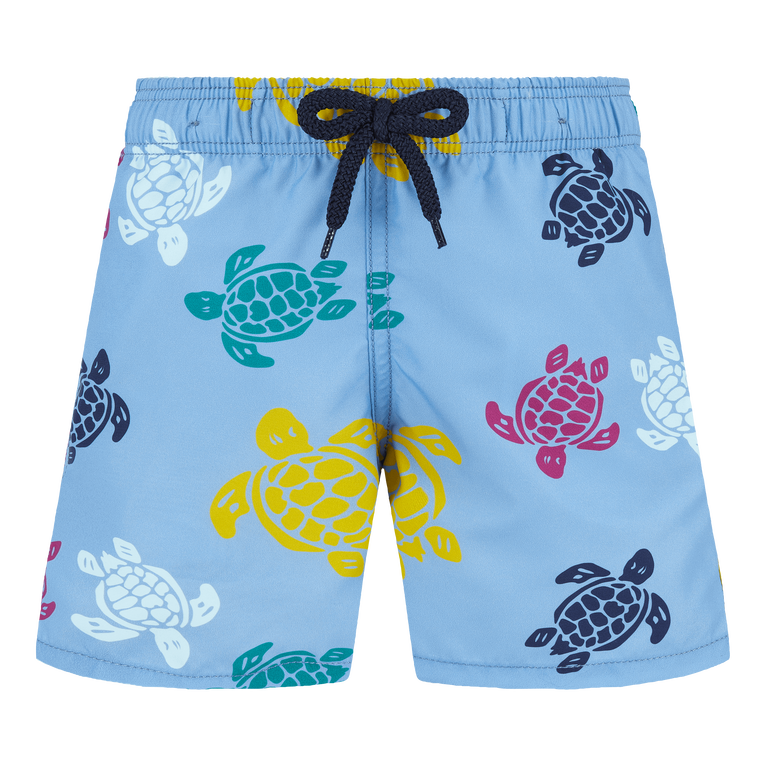 Boys Swim Shorts Ronde Des Tortues - Swimming Trunk - Jim - Blue - Size 14 - Vilebrequin