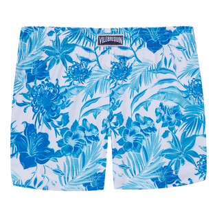Pantalón corto de baño con estampado Tahiti Flowers para niña Blanco vista trasera