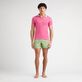 男士棉质变色 Polo 衫 Petunia 正面穿戴视图