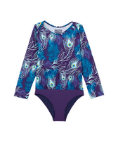 女童 Eyes of the wind 连体泳衣 Midnight 正面图
