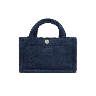 Unisex Mini Terry Bag Turtle Navy back view