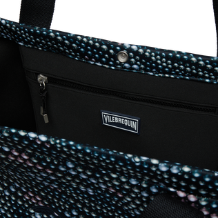 Neoprene Large Beach Bag Pearl Black details view 4