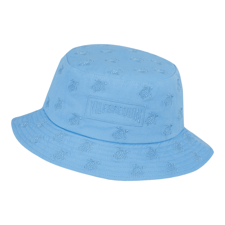 Embroidered Bucket Hat Turtles All Over - Boom - Blue