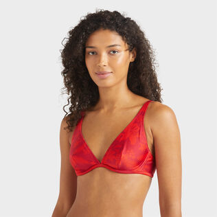 Haut de maillot de bain avec armatures femme Flower Power Lipstick vue de détail 2