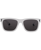 Gafas de sol de color liso unisex Blanco vista frontal desgastada