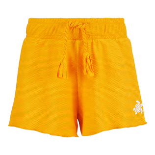 Shorts a tinta unita testurizzati bambini Sunflower vista frontale