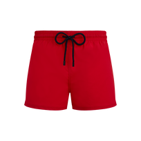 Costume da bagno corto uomo stretch e aderente a tinta unita Medicis red vista frontale