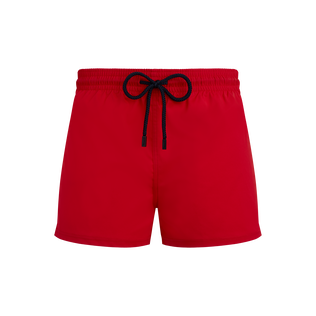 Costume da bagno corto uomo stretch e aderente a tinta unita Medicis red vista frontale
