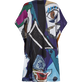 Women Cotton Voile Maxi Dress Envoûtement - Vilebrequin x Deux Femmes Noires Purple blue back view