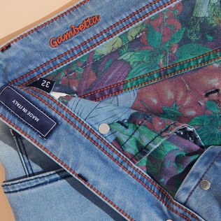Marché Provencal Baumwoll-Jeanshose im Fünf-Taschen-Design für Herren Light denim w3 Details Ansicht 2