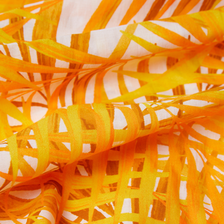 Paréo en voile de coton femme Palm Leaves Mangue vue de détail 4